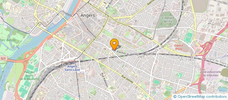 localisation de l'entreprise CONVERGENCES à ANGERS