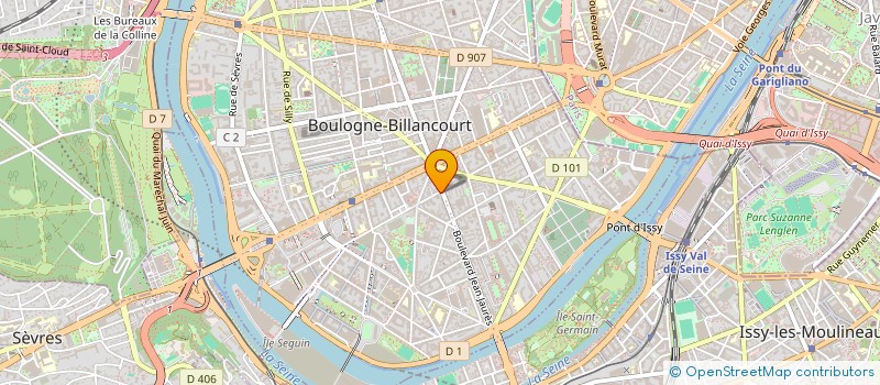 localisation de l'entreprise CONVERGENCES FORMATION à BOULOGNE-BILLANCOURT
