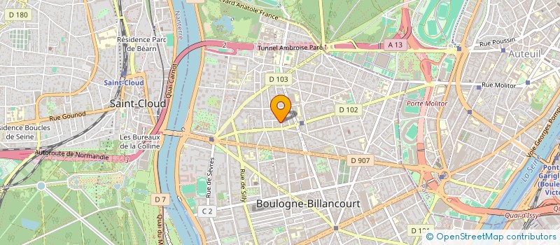 localisation de l'entreprise CONVERGENCES LOCALES SARL à BOULOGNE-BILLANCOURT