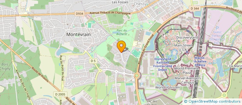 localisation de l'entreprise CONVERS BRIDON  MONTEVRAIN