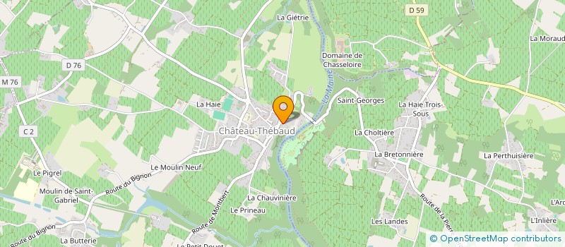 localisation de l'entreprise CONVERSATION CREATIVE  CHATEAU-THEBAUD