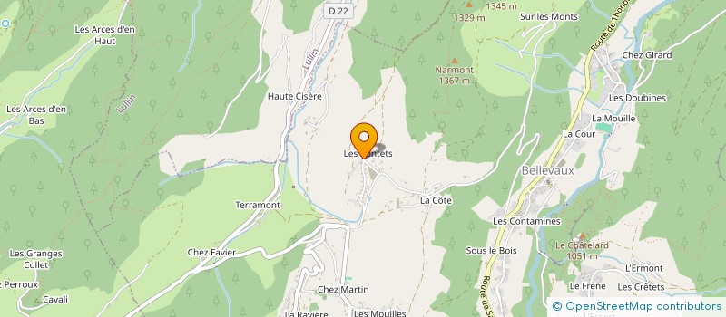 localisation de l'entreprise CONVERSET RENE ET EMMA  BELLEVAUX