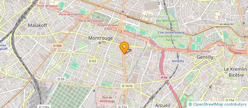 localisation de l'entreprise CONVERT BAT  MONTROUGE