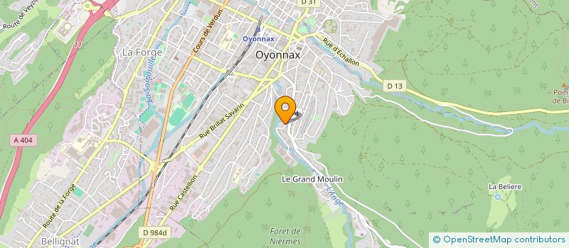 localisation de l'entreprise CONVERT LOISIRS à OYONNAX