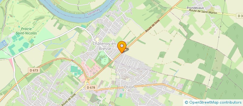 localisation de l'entreprise CONVI'DANSE  CHATENOY-EN-BRESSE