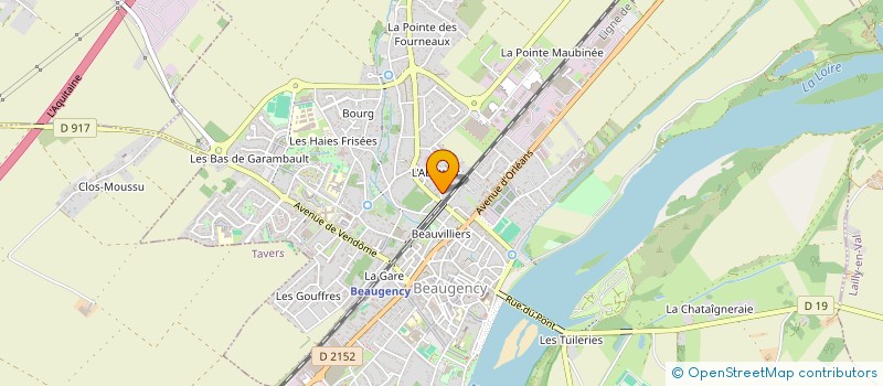 localisation de l'entreprise CONVIVIALITE PARTAGE SOLIDARITE à BEAUGENCY