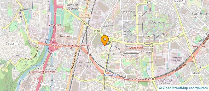 localisation de l'entreprise CONVIVIO DES FAMILLES PORTUGAISES D'ECHIROLLES  ECHIROLLES