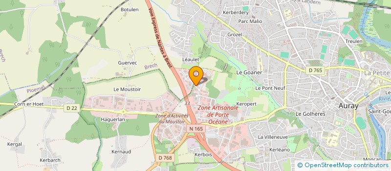 localisation de l'entreprise CONVOITEAM à AURAY