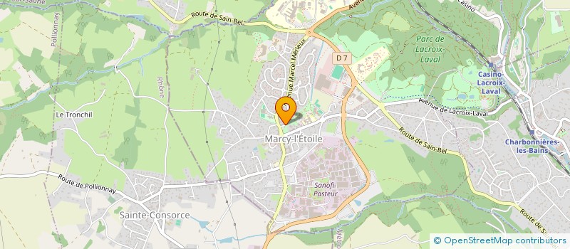 localisation de l'entreprise CONVOY 23  MARCY-L'ETOILE