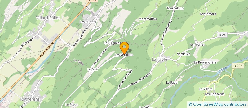 localisation de l'entreprise CONVOYAGE FILTRATION DES ALPES  VALGELON-LA ROCHETTE