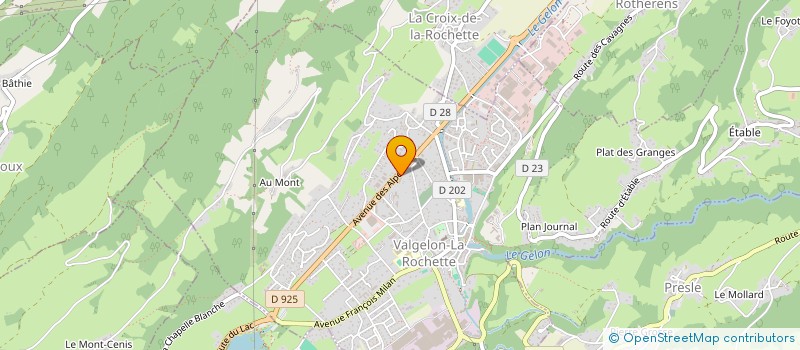 localisation de l'entreprise CONVOYAGE FILTRATION DES ALPES  VALGELON-LA ROCHETTE