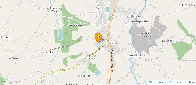 localisation de l'entreprise CONVOYAGES DU CENTRE à CLUIS