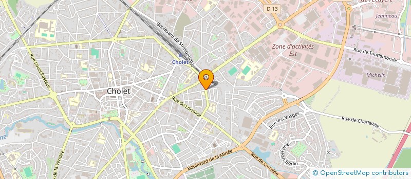 localisation de l'entreprise CONVOYAGES SEMLALI  CHOLET