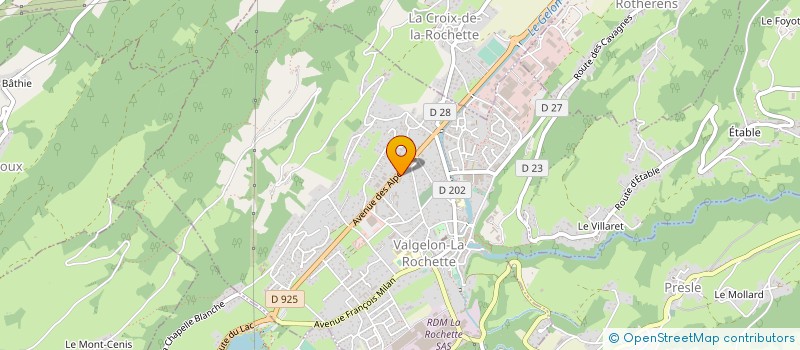 localisation de l'entreprise CONVOYEURS FILTRES ET AUTOMAT. MILLION à VALGELON-LA ROCHETTE