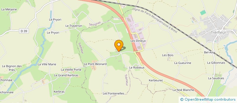 localisation de l'entreprise CONYAN  TREMEUR