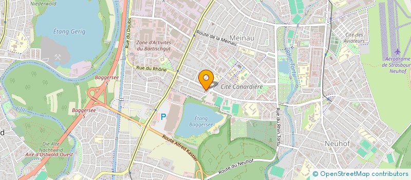 localisation de l'entreprise COOBATIR à STRASBOURG