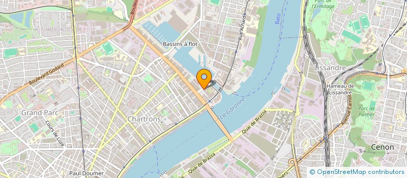 localisation de l'entreprise COOGEE à BORDEAUX