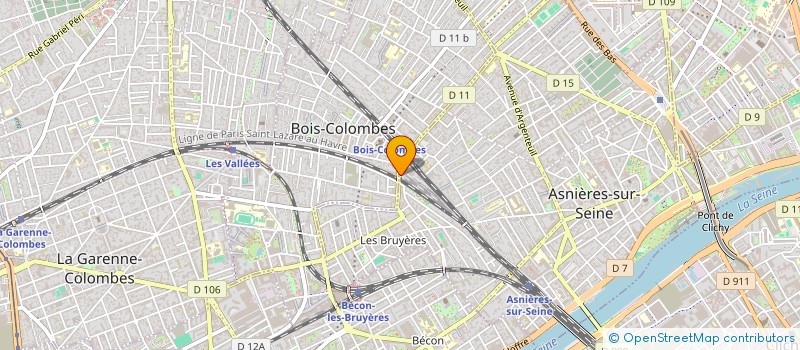 localisation de l'entreprise COOK & CAKES à ASNIERES-SUR-SEINE