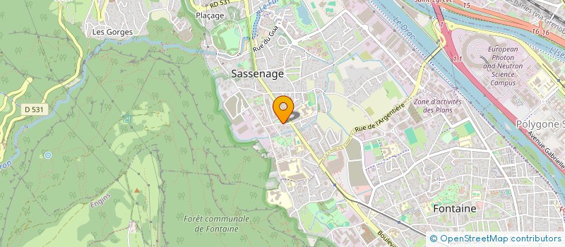 localisation de l'entreprise COOK & COLLECT  SASSENAGE