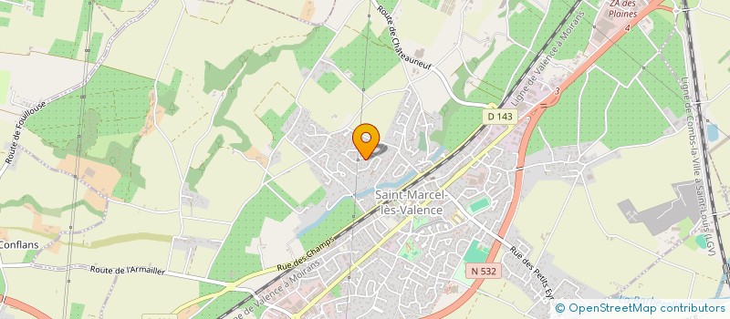 localisation de l'entreprise COOK'ING & TOF  SAINT-MARCEL-LES-VALENCE