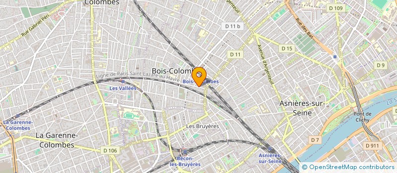 localisation de l'entreprise COOKIE à BOIS-COLOMBES