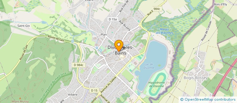 localisation de l'entreprise COOKIE'STORY à DIVONNE-LES-BAINS