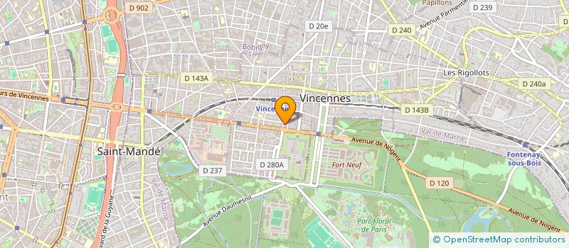 localisation de l'entreprise COOKIERICO à VINCENNES