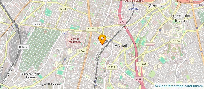 localisation de l'entreprise COOKIMMO  ARCUEIL
