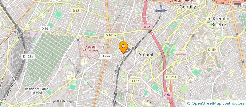 localisation de l'entreprise COOKIMMOBIS  ARCUEIL