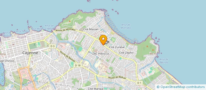 localisation de l'entreprise COOKIN D'OR  CAYENNE