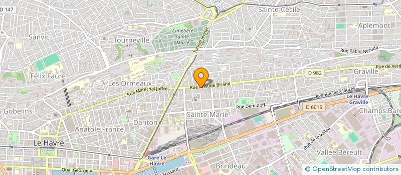 localisation de l'entreprise COOKING à LE HAVRE