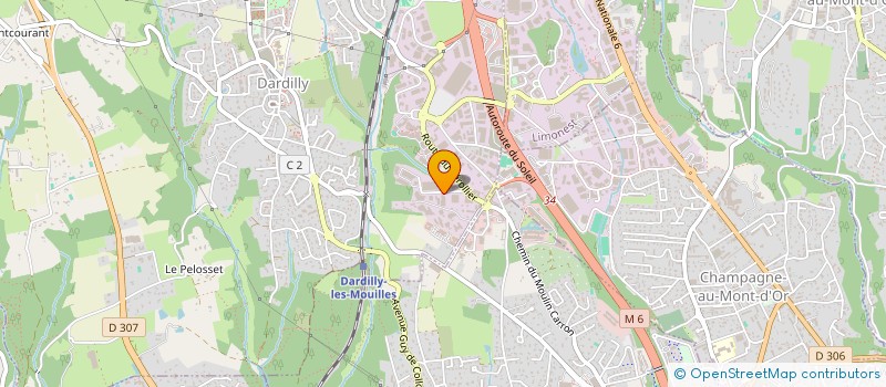 localisation de l'entreprise COOKSON METAUX PRECIEUX à DARDILLY