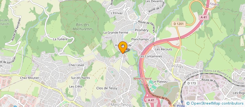 localisation de l'entreprise COOL CAB TAXI à ANNECY