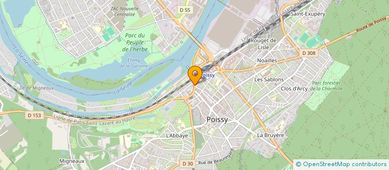 localisation de l'entreprise COOL DRIVERS JW  POISSY