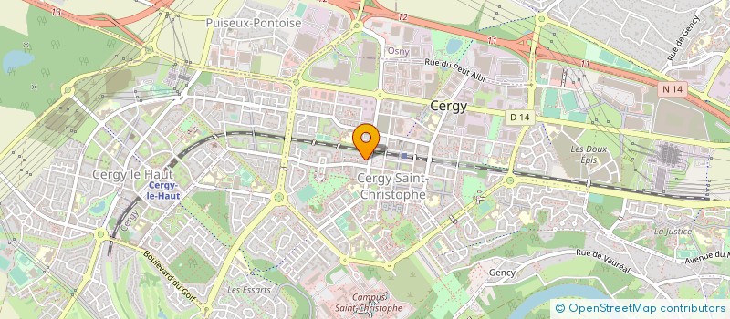 localisation de l'entreprise COOL ET SANS COMPLEXE  CERGY