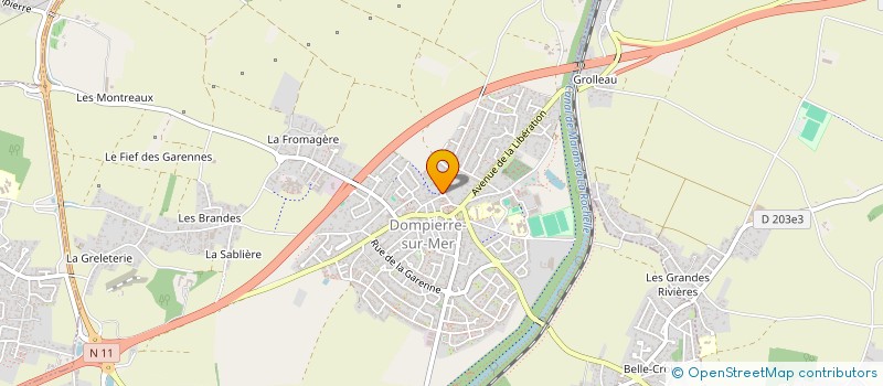 localisation de l'entreprise COOL FLOWER  DOMPIERRE-SUR-MER