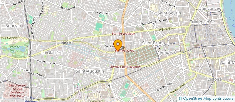 localisation de l'entreprise COOL FOOD 33  BORDEAUX