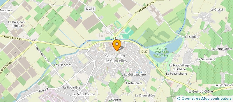 localisation de l'entreprise COOL'HEURES  SAINT-JULIEN-DE-CONCELLES