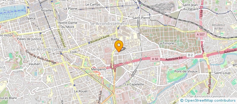 localisation de l'entreprise COOL WATER à MARSEILLE 10EME