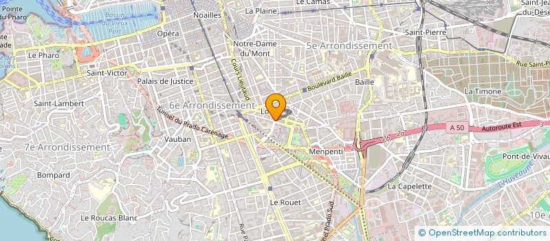 localisation de l'entreprise COOLEN LE CONTE DES FLORIS  MARSEILLE 6EME