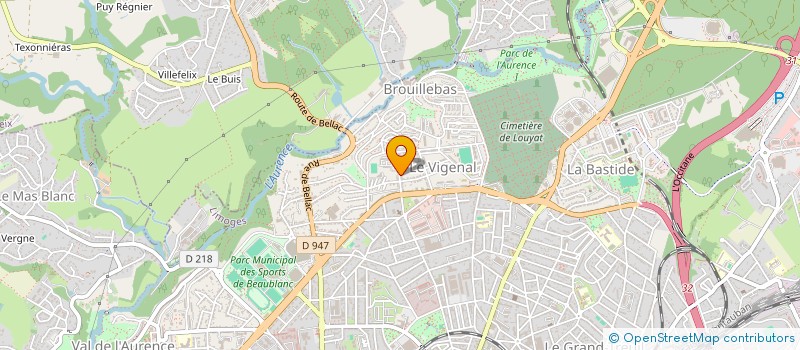 localisation de l'entreprise COOLEURS EN SOI à LIMOGES