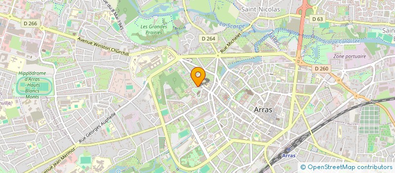 localisation de l'entreprise COOLNKIDZ à ARRAS