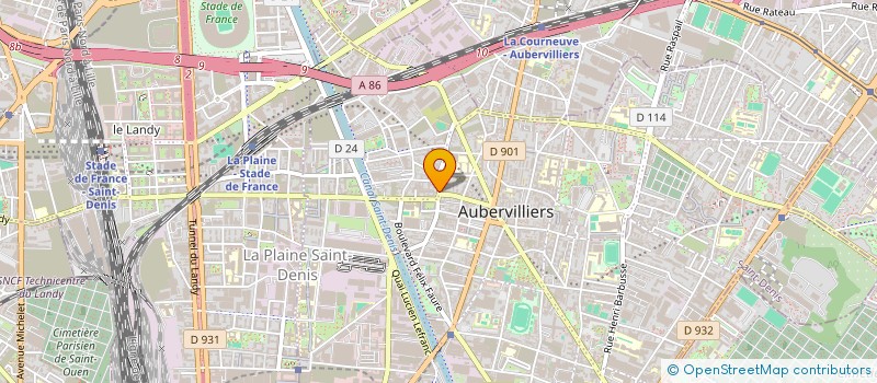 localisation de l'entreprise COOLUS MATERIAUX à AUBERVILLIERS