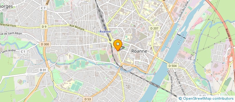 localisation de l'entreprise COOMANS SARL  ROANNE