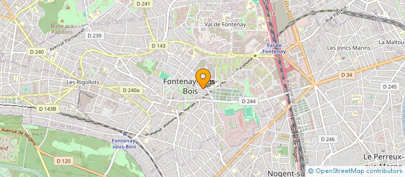 localisation de l'entreprise COOOLAB à FONTENAY-SOUS-BOIS