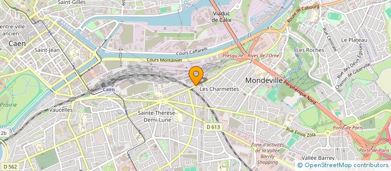 localisation de l'entreprise COOP 5 POUR 100 à CAEN