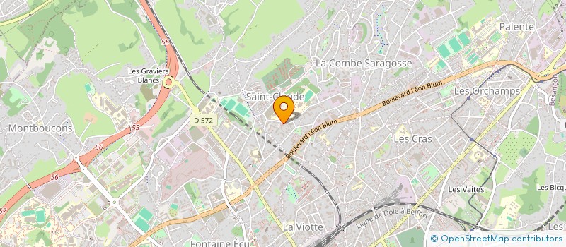 localisation de l'entreprise COOP ACTIVITES  BESANCON