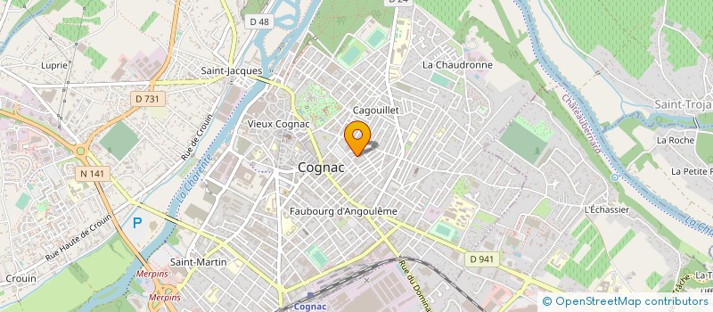 localisation de l'entreprise COOP AGIR à COGNAC