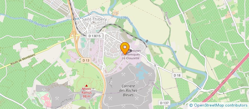 localisation de l'entreprise COOP AGRIC APPROVISIONNEMENT ST THIBERY à SAINT-THIBERY