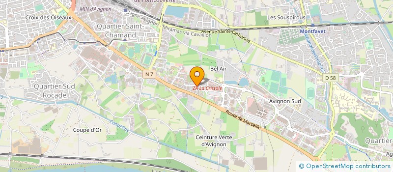 localisation de l'entreprise COOP AGRICO TRANSFORMATION VENTE CAMARET à AVIGNON